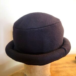 Black Fleece Rolled Brim Hat